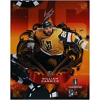 Photographie autographiée de 16" x 20" de William Carrier Vegas Golden Knights, champions de la Coupe Stanley 2023