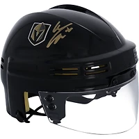 Casque mini noir autographié par William Carrier Vegas Golden Knights