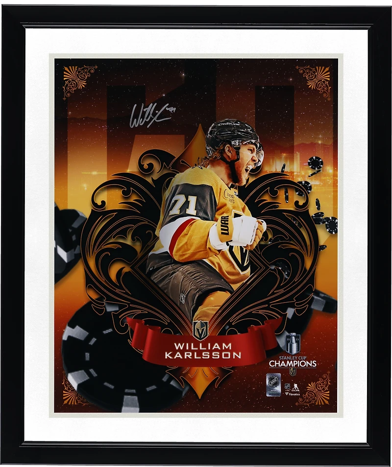William Karlsson Vegas Golden Knights 2023 Stanley Cup Champions Autographed 16" x 20" Misfits Panel Photograph
