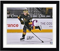Photo de William Karlsson, joueur des Golden Knights de Vegas, autographiée (maillot noir, 40 x 50 cm).