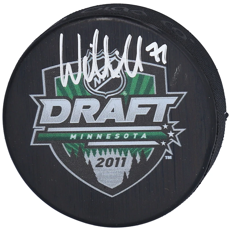 William Karlsson Vegas Golden Knights Autographed 2018 Stanley Cup Final Match-Up Puck