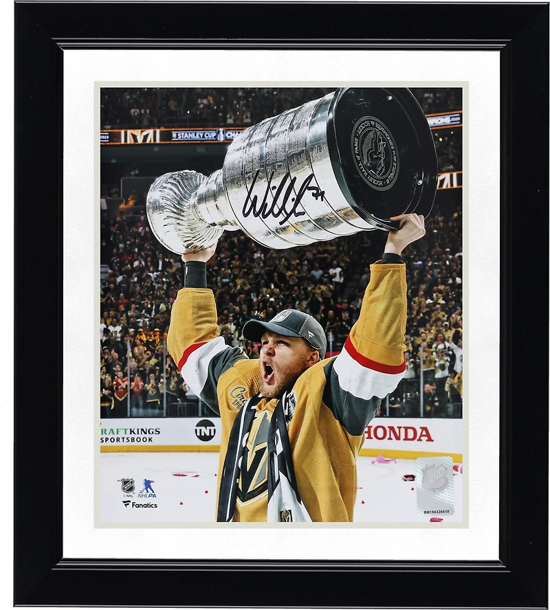 William Karlsson Vegas Golden Knights Autographed 2023 Stanley Cup Champions 8" x 10" Raising Cup Photograph