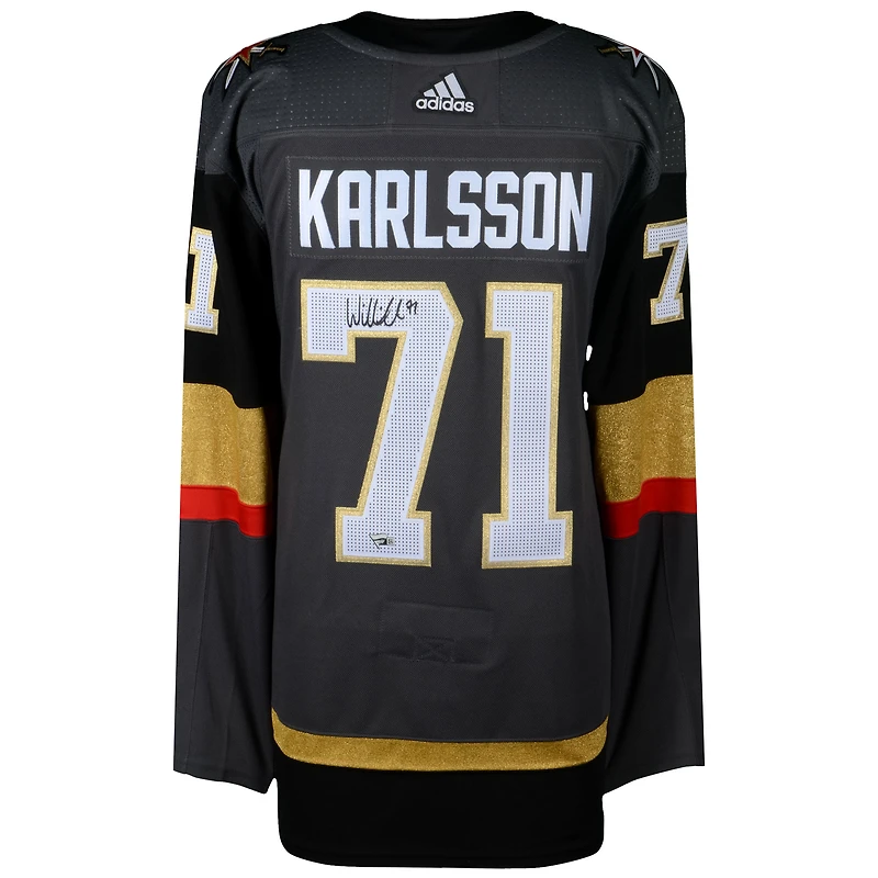 William Karlsson Vegas Golden Knights Autographed Black Adidas Authentic Jersey