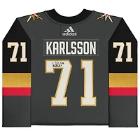 William Karlsson Vegas Golden Knights Maillot Authentique Adidas Noir Autographié