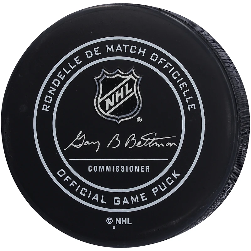 Rondelle de match officielle autographiée par William Karlsson Vegas Golden Knights