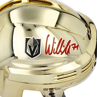 Casque miniature doré autographié par William Karlsson Vegas Golden Knights