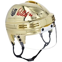 Casque miniature doré autographié par William Karlsson Vegas Golden Knights