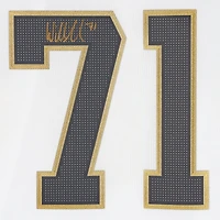 Maillot authentique Adidas blanc autographié par William Karlsson Vegas Golden Knights avec écusson de la finale de la Coupe Stanley 2023
