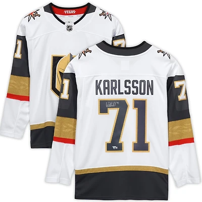 Maillot blanc autographié de William Karlsson, Golden Knights de Vegas, Fanatics Breakaway