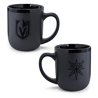 Tasse WinCraft Vegas Golden Knights 48 cl en céramique noire ton sur ton