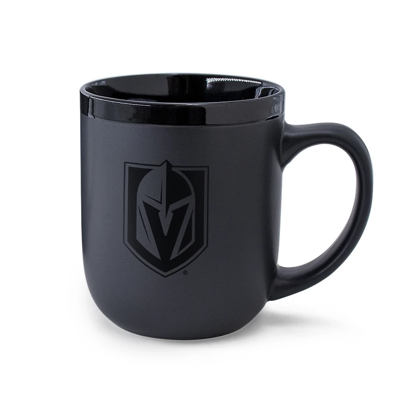 Tasse WinCraft Vegas Golden Knights 48 cl en céramique noire ton sur ton