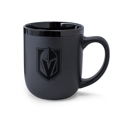 Mug en céramique noire ton sur ton WinCraft Vegas Golden Knights de 500 ml