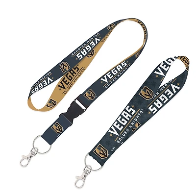 WinCraft Vegas Golden Knights Lot de 2 cordons avec boucle amovible et sangle pour clés