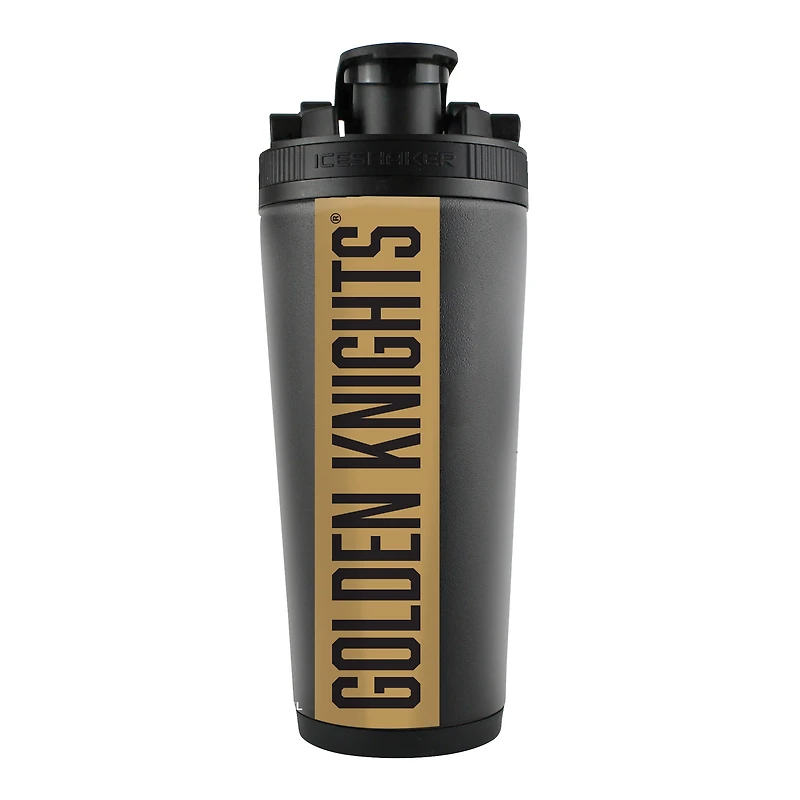 Bouteille shaker WinCraft Vegas Golden Knights 26 oz en acier inoxydable 4D
