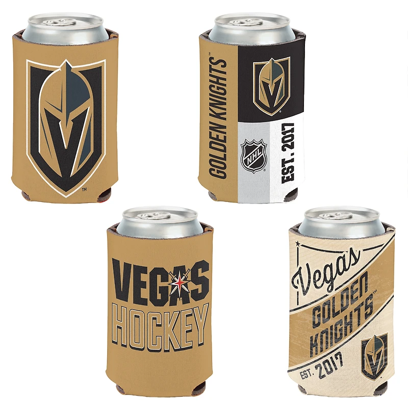 WinCraft Vegas Golden Knights 4-Pack 12oz. Ensemble refroidisseur de canettes