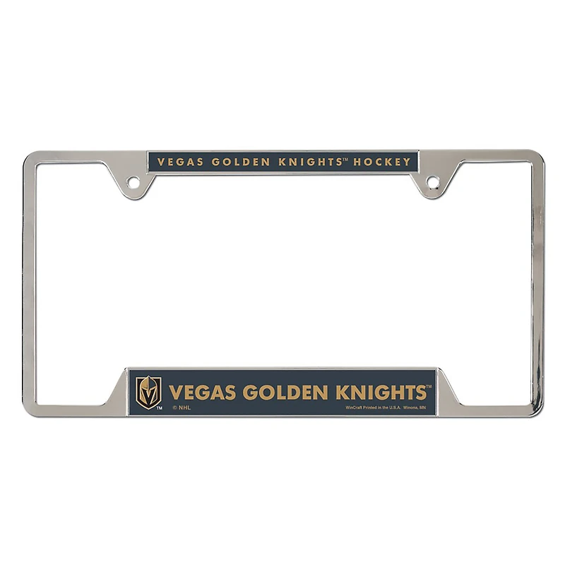 Cadre de plaque d'immatriculation en métal chromé WinCraft Vegas Golden Knights