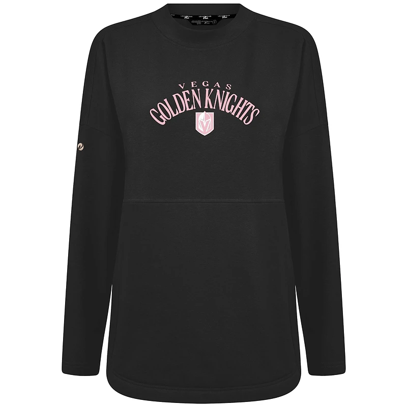 Sweat-shirt à col roulé arqué Beaudry pour la fête des mères Golden Knights de Vegas Black Levelwear femme