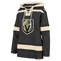 Women's '47  Gray Vegas Golden Knights Superior Lacer Pullover Hoodie