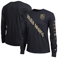 Women's Champion  Black Vegas Golden Knights 2-Hit Long Sleeve T-Shirt