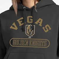 Women's Champion  Black Vegas Golden Knights Arched Pill Box Hoodie