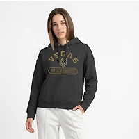 Sweat à capuche Champion Black Vegas Golden Knights Arched Pill Box pour femmes
