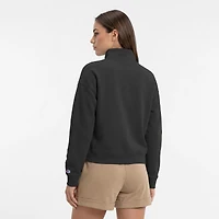 Women's Champion  Black Vegas Golden Knights Powerblend Quarter-Zip Sweatshirt