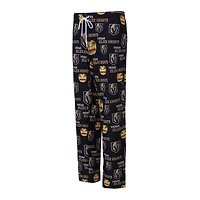 Pantalon en tricot à imprimé intégral Vegas Golden Knights Zest pour femme de Concepts Sport Black