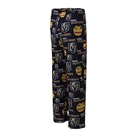 Pantalon en tricot à imprimé intégral Vegas Golden Knights Zest pour femme de Concepts Sport Black