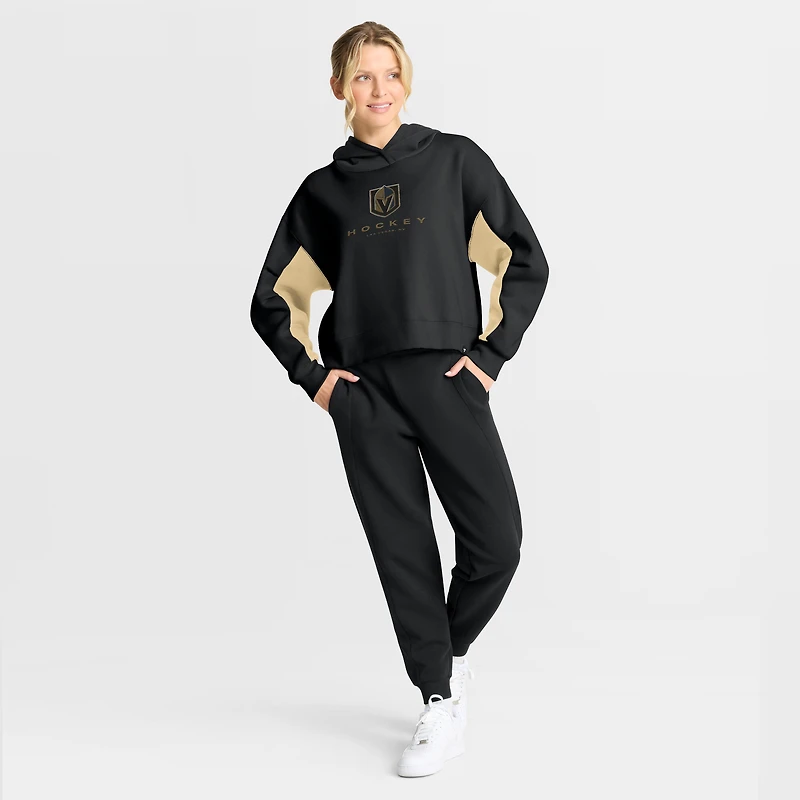 Women's Fanatics Black Vegas Golden Knights Back Check Boxy Hoodie