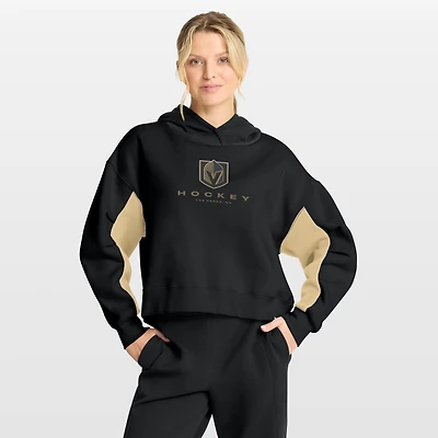 Women's Fanatics Black Vegas Golden Knights Back Check Boxy Hoodie
