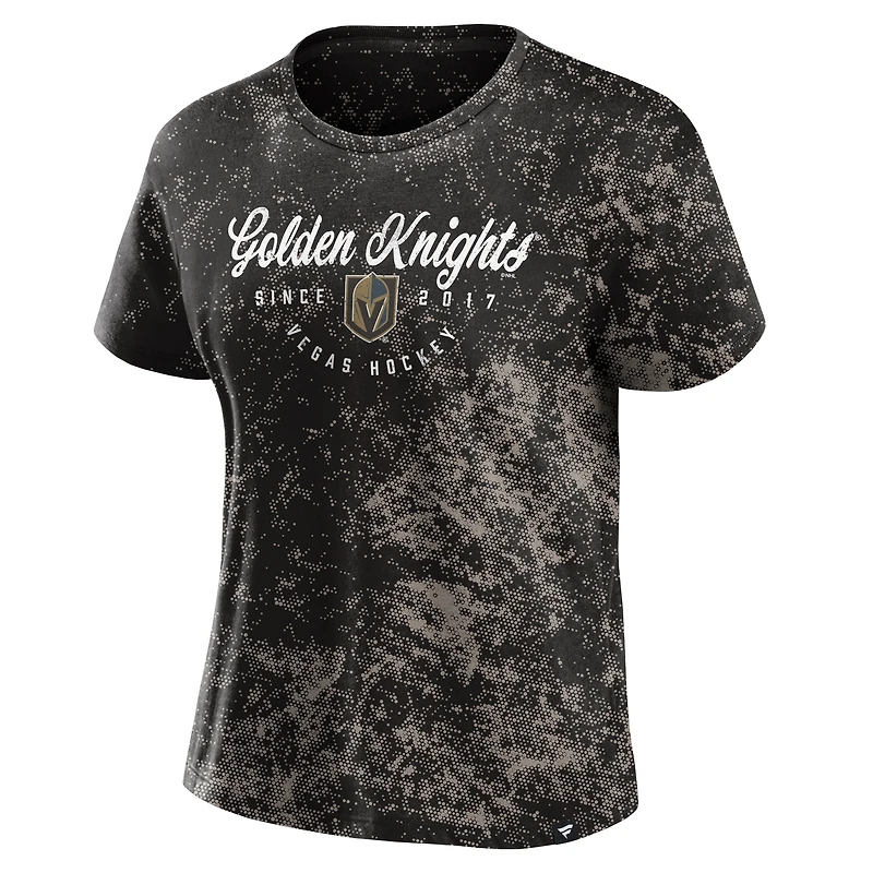 T-shirt Breakaway Fanatics Black Vegas Golden Knights pour femmes