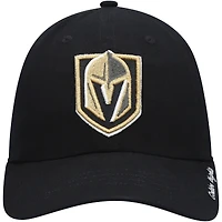 Casquette réglable avec logo principal Fanatics Black Vegas Golden Knights Core pour femmes