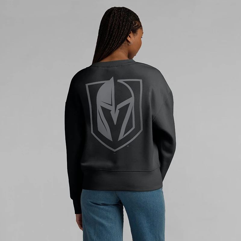 Women's Fanatics Black Vegas Golden Knights Elements Flow Pullover Sweatshirt