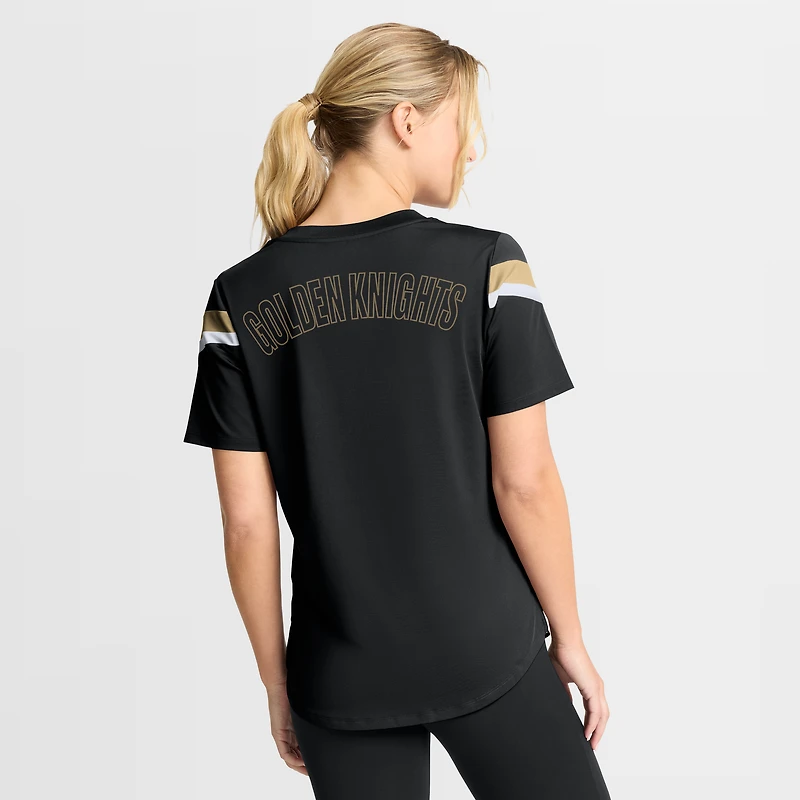 Women's Fanatics Black Vegas Golden Knights Offside Athena T-Shirt