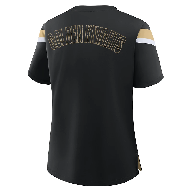 T-shirt Fanatics Black Vegas Golden Knights Offside Athena pour femmes