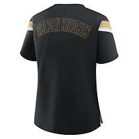 T-shirt Fanatics Black Vegas Golden Knights Offside Athena pour femmes