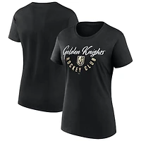 T-shirt Fanatics pour femme, noir, Vegas Golden Knights, Top Shelf