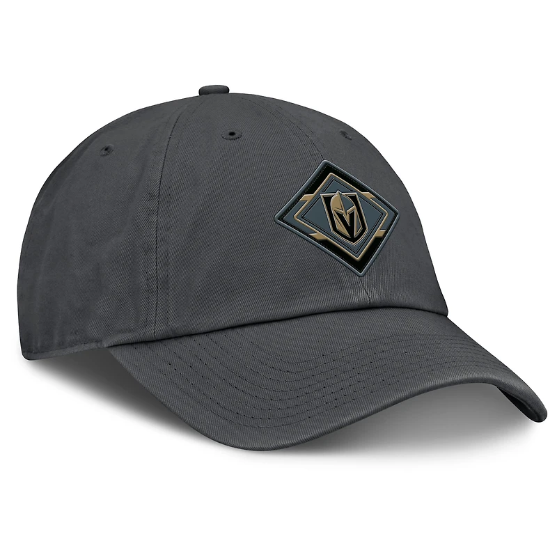 Women's Fanatics Charcoal Vegas Golden Knights Authentic Pro Rink Adjustable Hat
