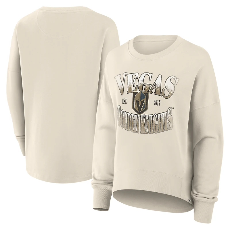 Sweat-shirt surdimensionné pour femme Fanatics Cream Vegas Golden Knights
