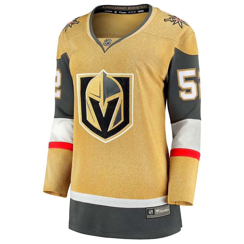 Maillot Dylan Coghlan, fanatiques féminines, Golden Knights de Vegas, domicile, Breakaway