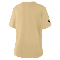 Women's Fanatics Gold Vegas Golden Knights Authentic Pro Primary T-Shirt