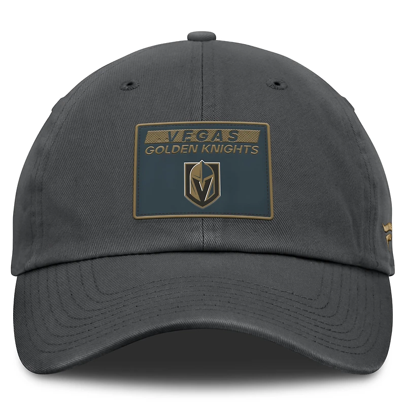 Women's Fanatics Gray Vegas Golden Knights Authentic Pro Rink Adjustable Hat