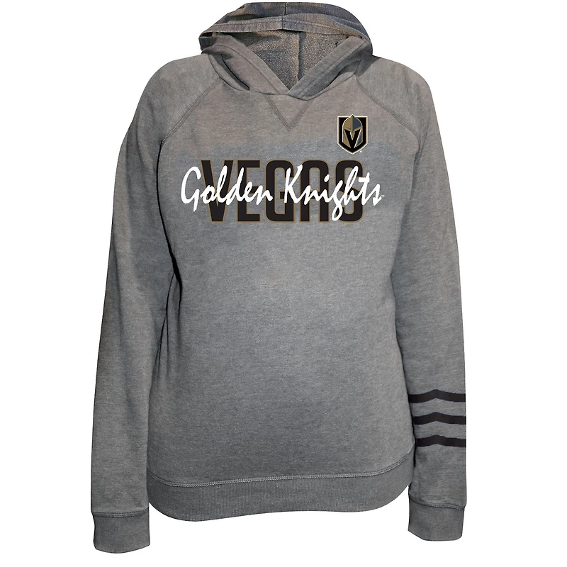 Sweat à capuche en polaire léger taille plus Fanatics Heather Gray Vegas Golden Knights pour femmes