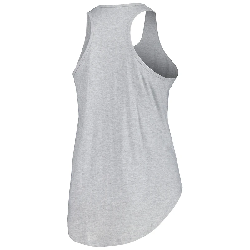 Débardeur à dos nageur taille plus Fanatics Heather Grey Vegas Golden Knights pour femmes