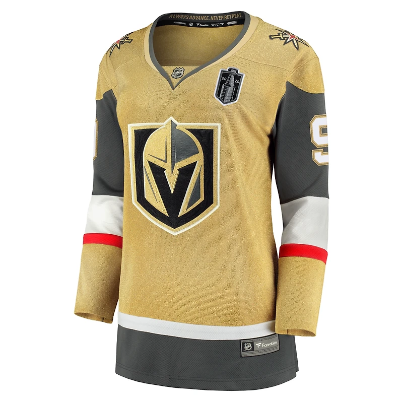 Women's Fanatics Jack Eichel Gold Vegas Golden Knights 2026 Stanley Cup Final Breakaway Jersey