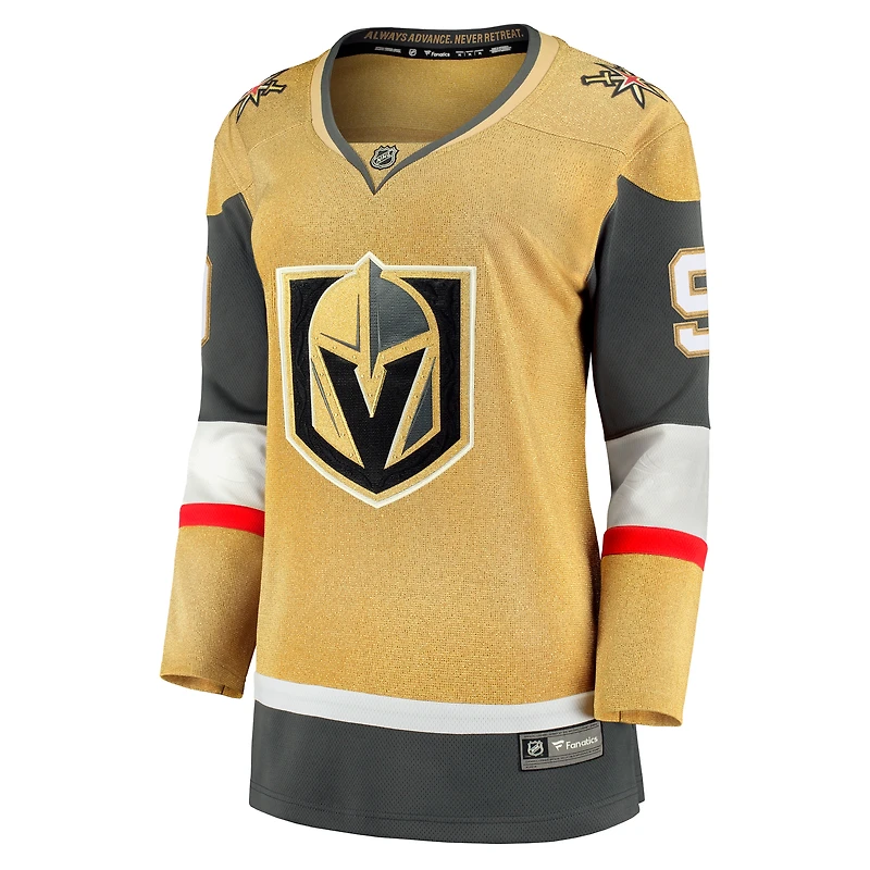 Maillot de joueur échappé à domicile Fanatics Jack Eichel Gold Vegas Golden Knights pour femmes