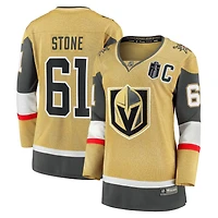 Maillot Breakaway Fanatics Mark Stone Gold Vegas Golden Knights pour femmes, finale de la Coupe Stanley 2026