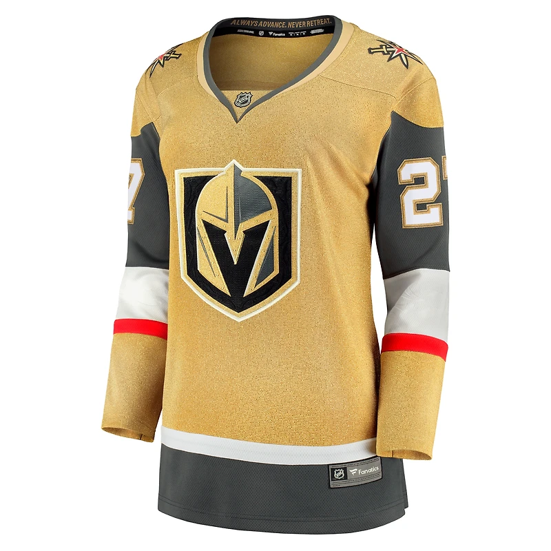 Maillot Fanatics Shea Theodore Gold Vegas Golden Knights Home Breakaway pour femmes