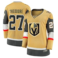 Women's Fanatics Shea Theodore Gold Vegas Golden Knights Home Breakaway Jersey