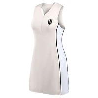 Women's Fanatics Tan Vegas Golden Knights Studio Boost Athletic Half-Zip Dress